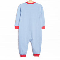 Fire Station Squad Applique Romper, Blue