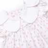 Rosey Rosebuds Diaper Set, White