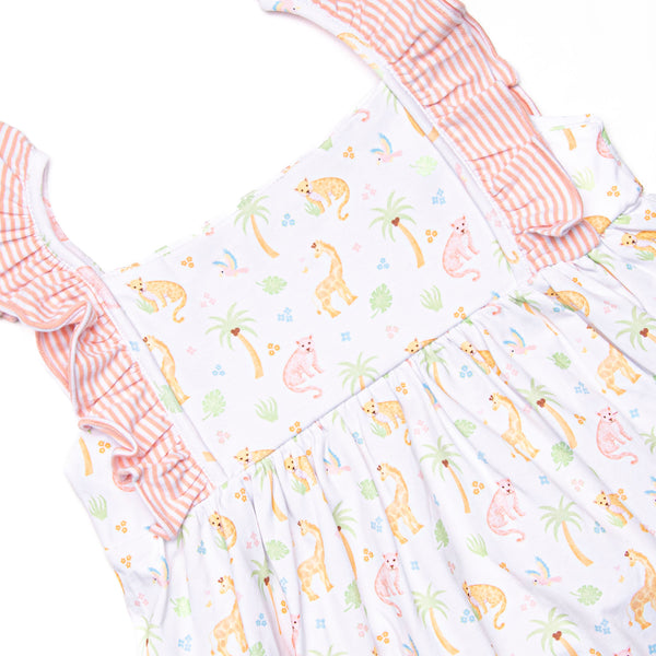 In the Jungle Ruffle Dress, Pink
