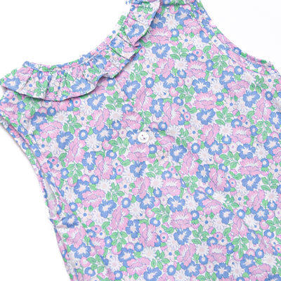 Floral Fairytale Trio Applique Bubble, Blue