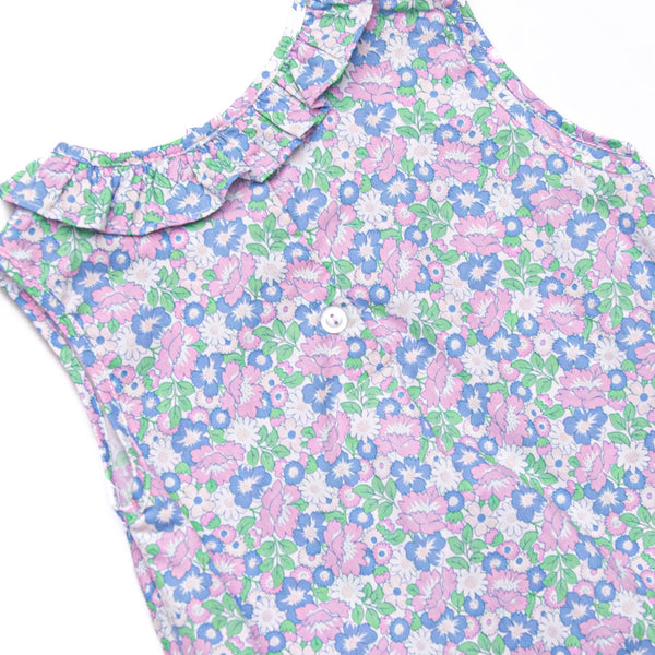 Floral Fairytale Trio Applique Bubble, Blue