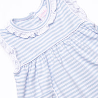 Madge Pocket Short Set, Blue Stripe