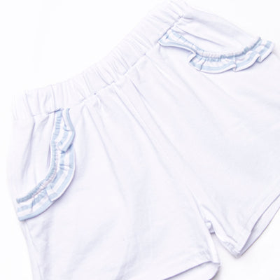 Madge Pocket Short Set, Blue Stripe