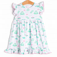 Little Leap Frog Dress, Pink