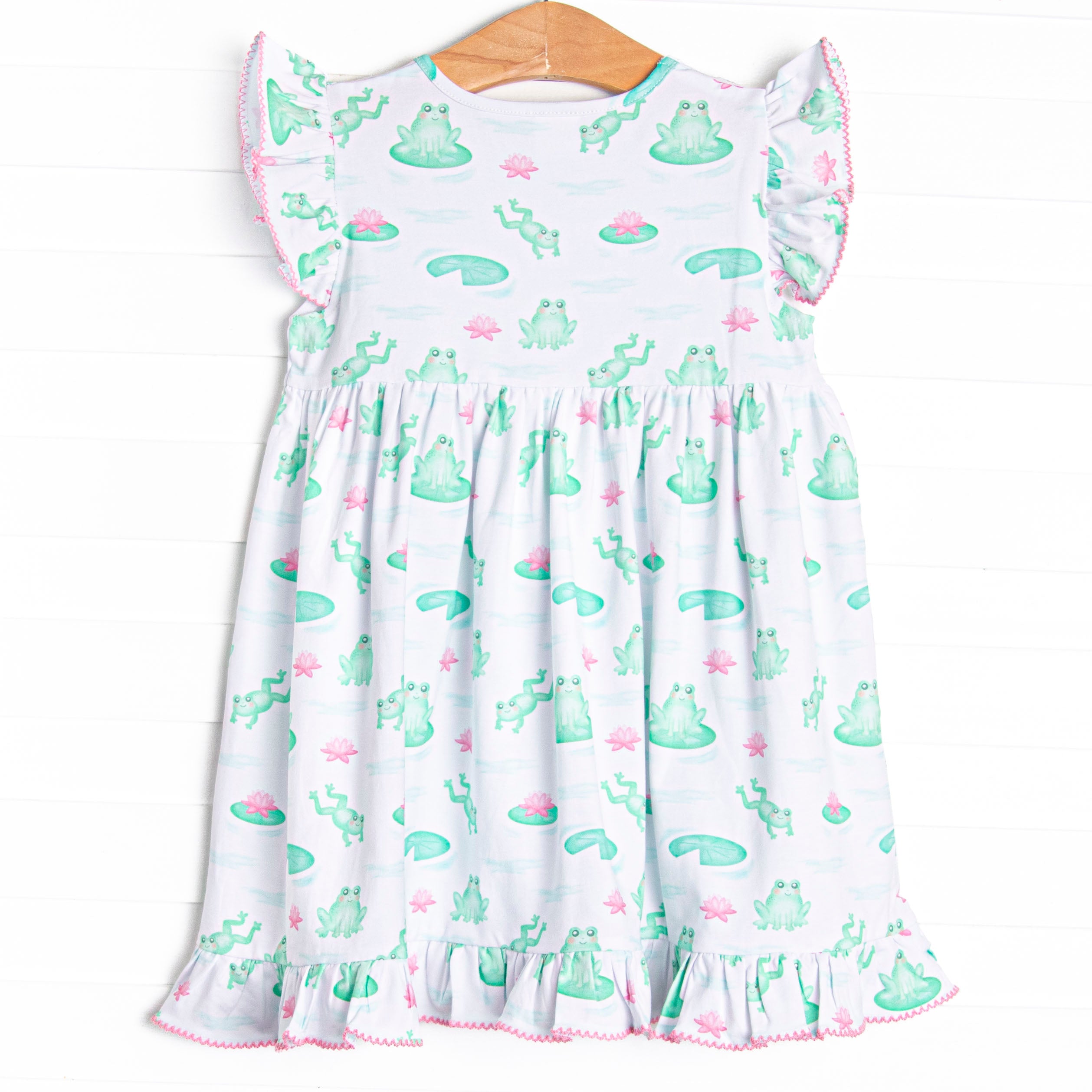 Girl's Little Leap Frog Dress in Pink size 8