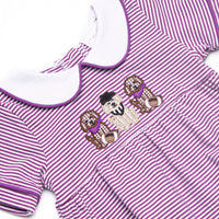 Touchdown Tails Applique Bubble, Purple