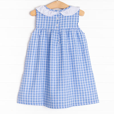 Picnic Plaid Dress, Blue
