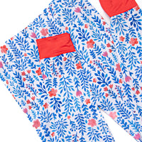 Freedom Fields Bamboo Pajama Set, Blue