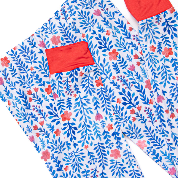 Freedom Fields Bamboo Pajama Set, Blue