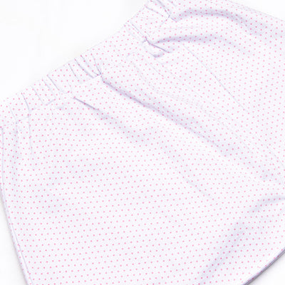 Bitty Dot Basic Skirt Set, Pink