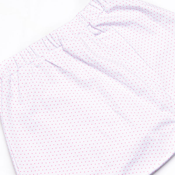 Bitty Dot Basic Skirt Set, Pink