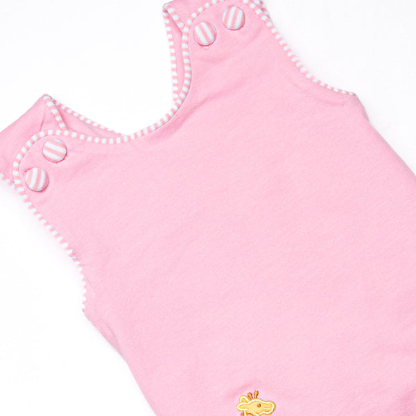 Giraffe Giant Applique Diaper Set, Pink