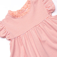 Grace Short Set, Peach Stripe
