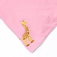 Giraffe Giant Applique Diaper Set, Pink