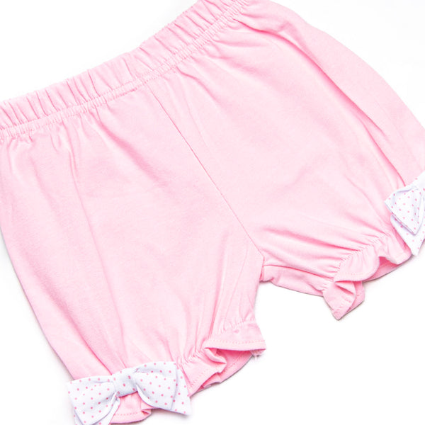 Bitty Dot Basic Bloomer Set, Pink
