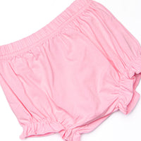 Giraffe Giant Applique Diaper Set, Pink