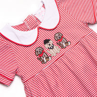 Touchdown Tails Applique Bubble, Red