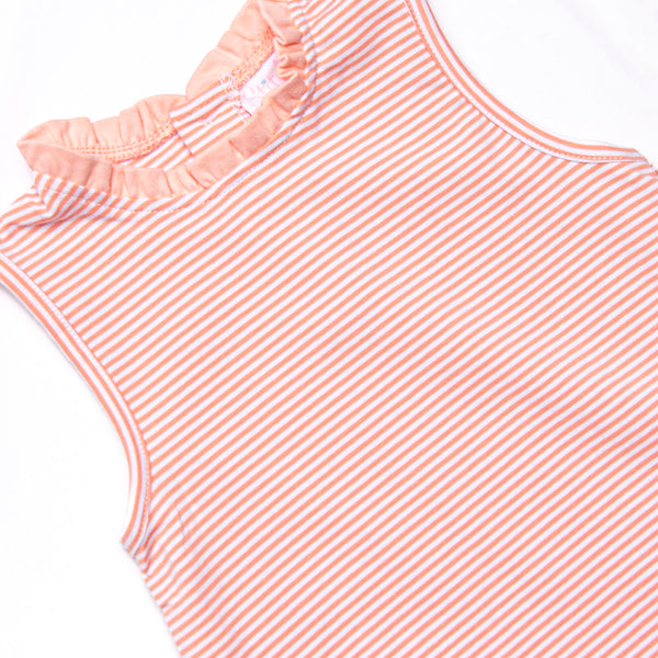 Grace Pocket Dress, Peach Stripe