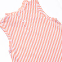 Grace Pocket Dress, Peach Stripe