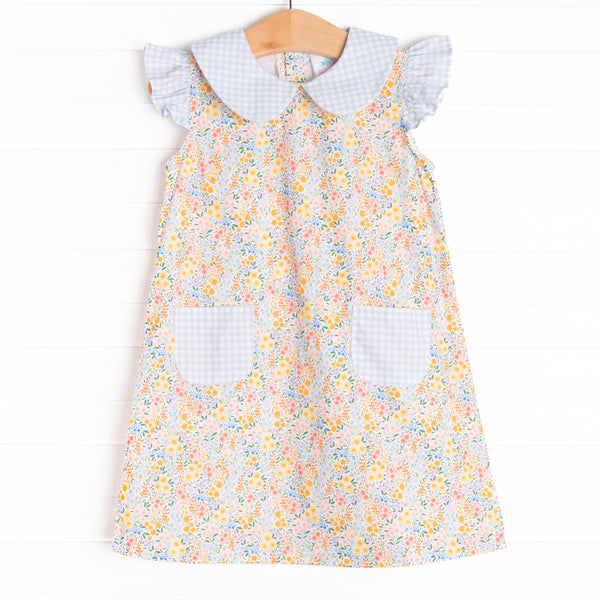 Summer Fields Pocket Dress, Blue