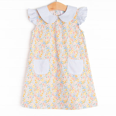 Summer Fields Pocket Dress, Blue