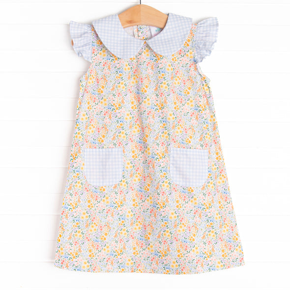 Summer Fields Pocket Dress, Blue