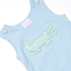 Crocodile Cutie Applique Jon Jon, Blue