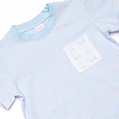 Country Club Cruisin' Short Set, Blue