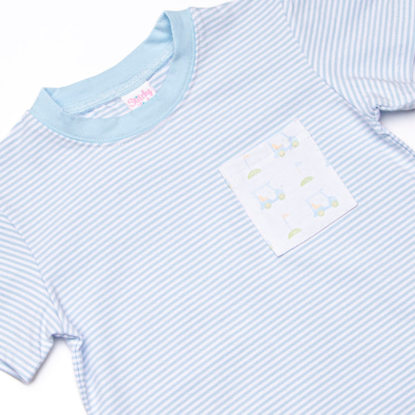Country Club Cruisin' Short Set, Blue
