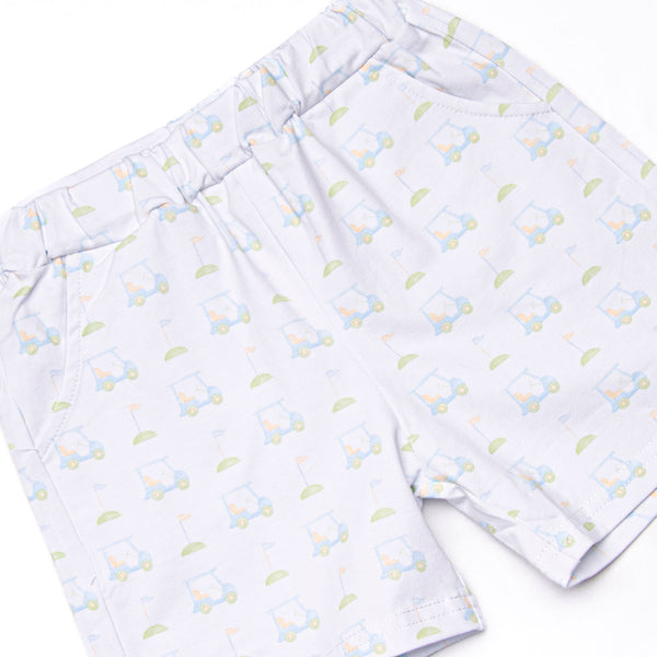 Country Club Cruisin' Short Set, Blue