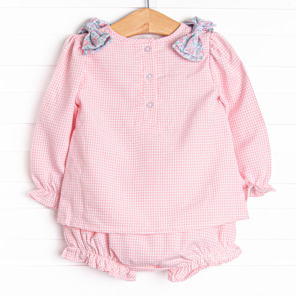 Pretty Pretty Pumpkin Applique Diaper Set, Pink