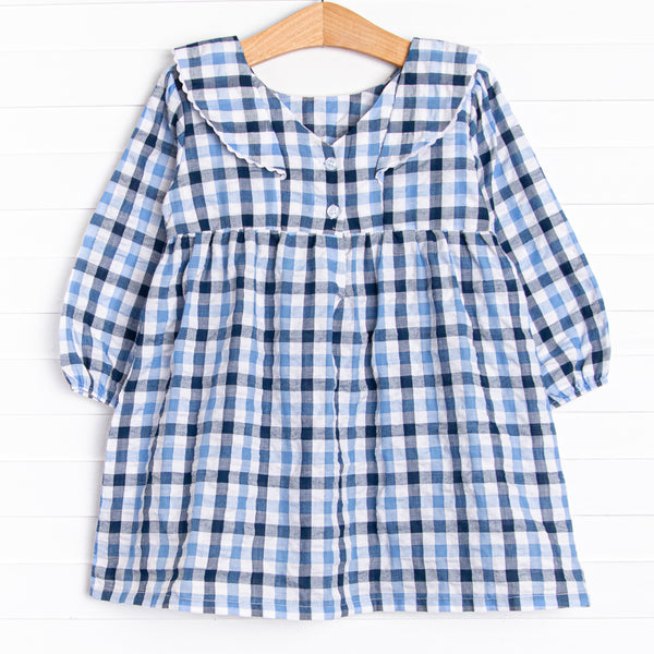 Autumn Nights Dress, Blue