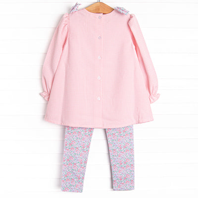Pretty Pretty Pumpkin Applique Legging Set, Pink
