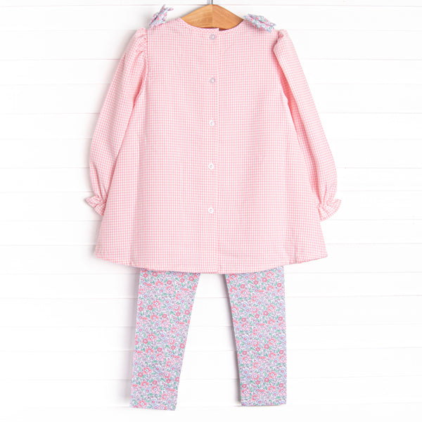 Pretty Pretty Pumpkin Applique Legging Set, Pink