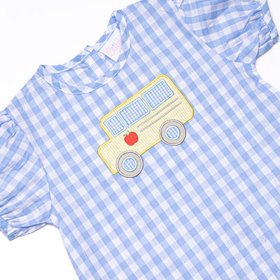 In Route Applique Dress, Blue