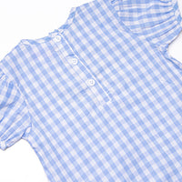 In Route Applique Dress, Blue