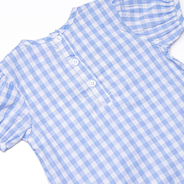 In Route Applique Dress, Blue