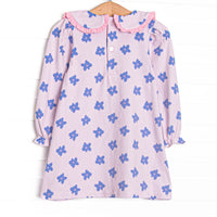 All Around Floral Long Sleeve Dress, Pink