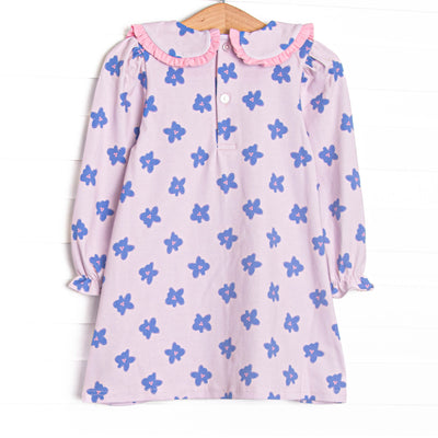 All Around Floral Long Sleeve Dress, Pink