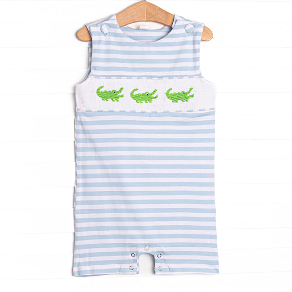 Chomp! Chomp! Smocked Jon Jon, Blue