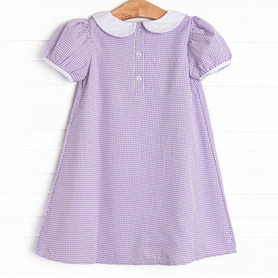 Boo! Embroidered Dress, Purple