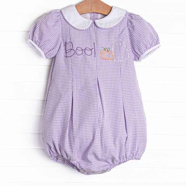 Boo! Embroidered Bubble, Purple