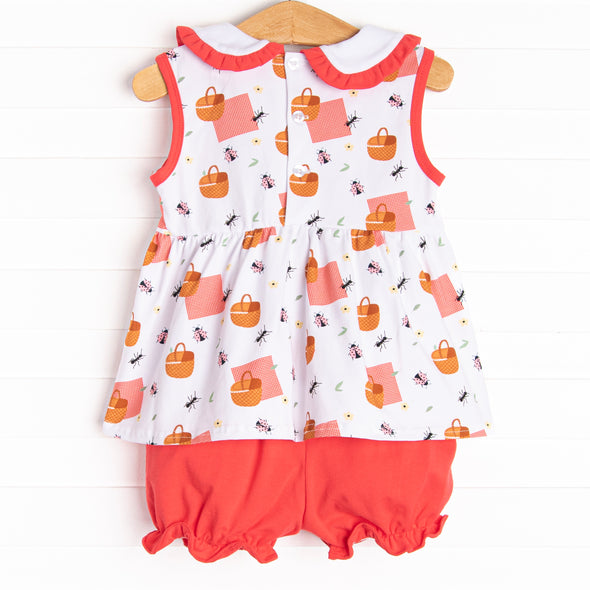 Picnic Party Bloomer Set, Red