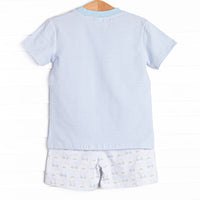 Country Club Cruisin' Short Set, Blue