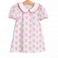 Coastal Catch Dress, Red