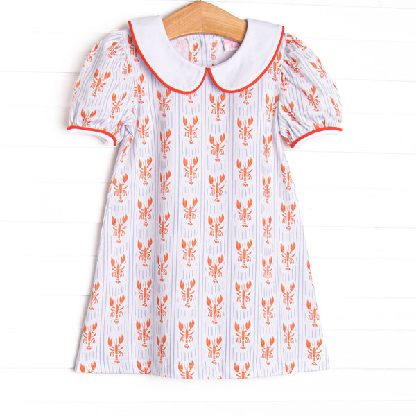 Coastal Catch Dress, Red