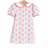Coastal Catch Dress, Red
