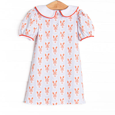 Coastal Catch Dress, Red