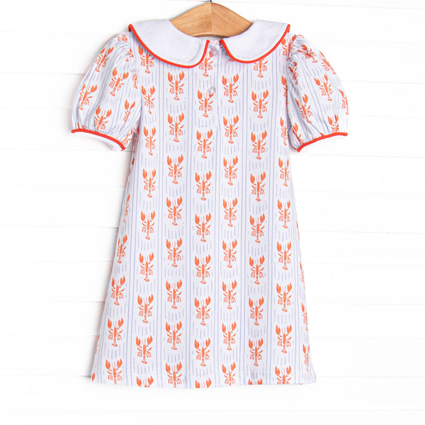 Coastal Catch Dress, Red