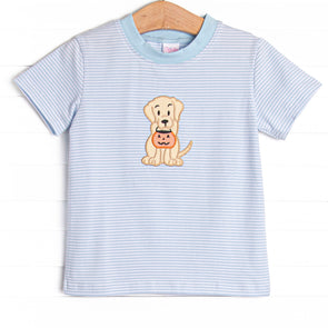 Trick or Treat Pal Applique Top, Blue